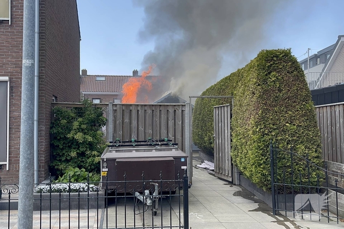 Brand schuurtje